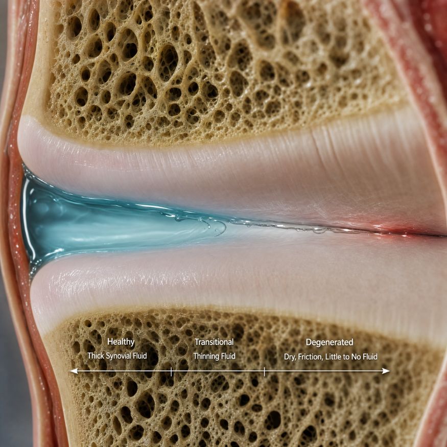 Your joints start running dry