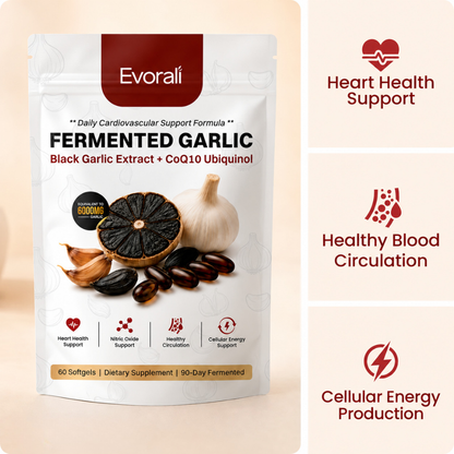 Evorali® Fermented Black Garlic Extract + CoQ10 Ubiquinol